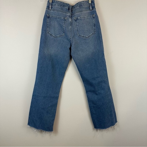 Frame | Le Super High Crop Mini Boot Raw Hem in Deepwater Size 26 Women's - Picture 5 of 7